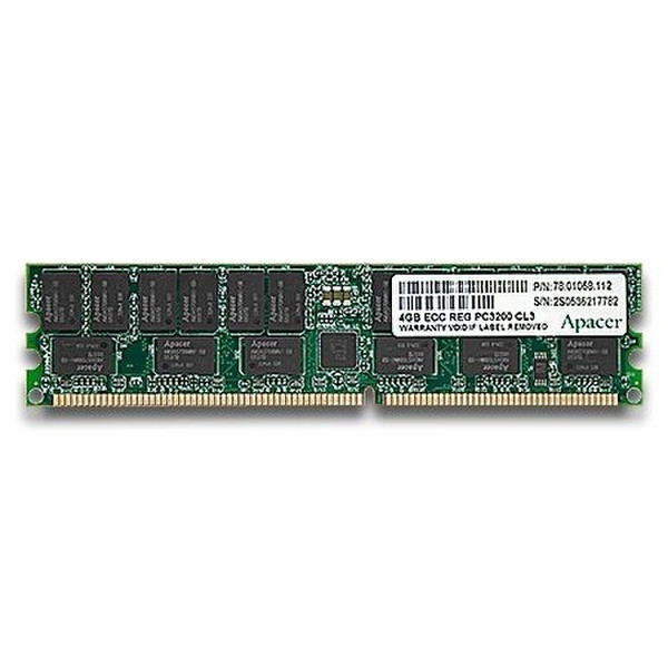 Apacer DDR-400 2048MB 2ГБ DDR 400МГц Error-correcting code (ECC) модуль памяти