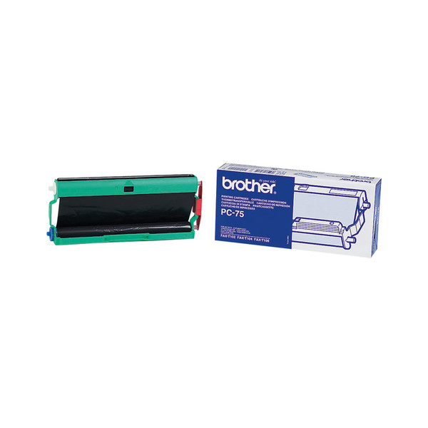 Brother PC-75 Fax cartridge + ribbon 144страниц Черный 1шт расходный материал для факса