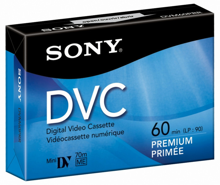 Sony DVC 60min MiniDV 1-Pack MiniDV blank video tape