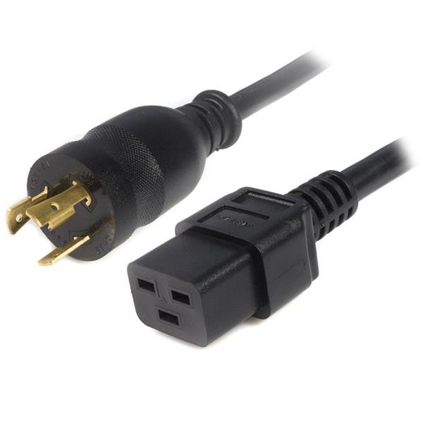 StarTech.com 8ft IEC320 C-19 to NEMA L5-20P 12/3C Power Cord 2м Черный кабель питания