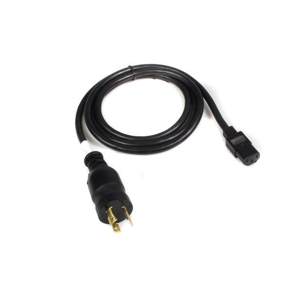 StarTech.com 6ft IEC320 C-13 to NEMA L6-20P 14/3 Power Cord 1.8м Черный кабель питания