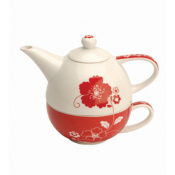 Typhoon Red Botanical Tea Set Tasse & Becher