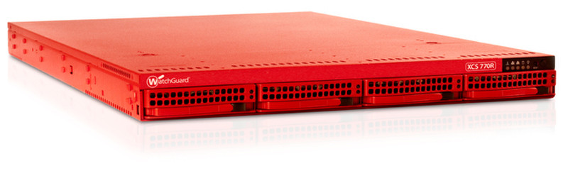 WatchGuard XCS 770R + 3Y Email Security 1U hardware firewall