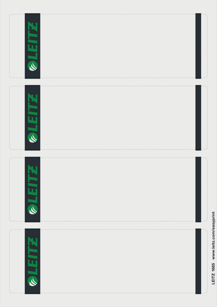 Leitz PC printable Spine Labels for standard lever arch files self-adhesive label