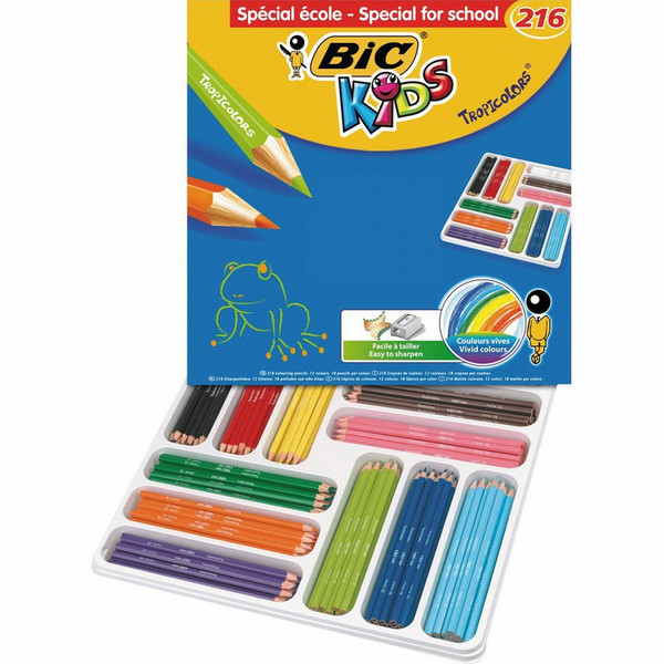 BIC Tropicolors 216шт цветной карандаш