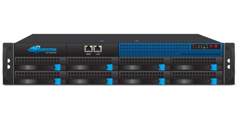 Barracuda Networks Web Application Firewall 860 2U 1000Mbit/s Firewall (Hardware)