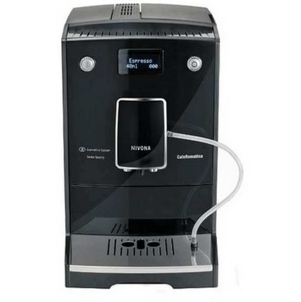 Nivona CafeRomatica 757 Отдельностоящий Автоматическая Espresso machine 2л 2чашек Черный, Cеребряный