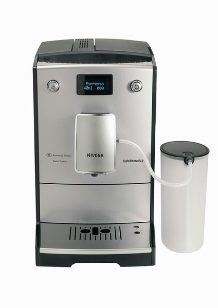Nivona CafeRomatica 767 Отдельностоящий Автоматическая Espresso machine 2л 2чашек Хром, Cеребряный