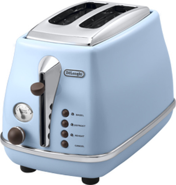 DeLonghi CTOV2003.AZ 2slice(s) 900W Blue toaster