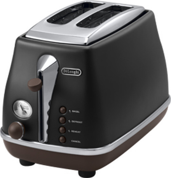 DeLonghi CTOV2003.BK 2slice(s) 900W Black toaster