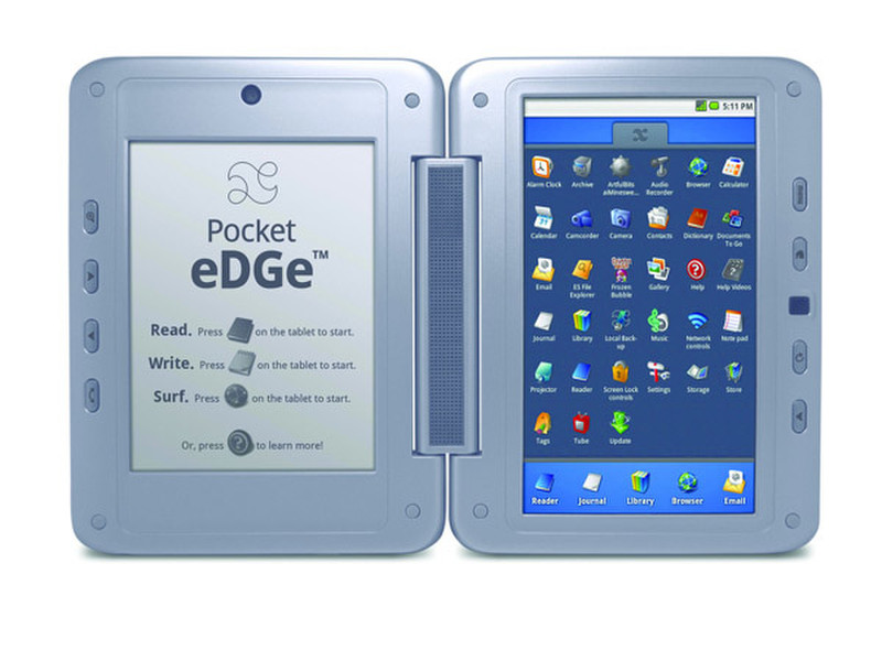 enTourage Pocket eDGe 6" Сенсорный экран 3ГБ Wi-Fi Черный электронная книга