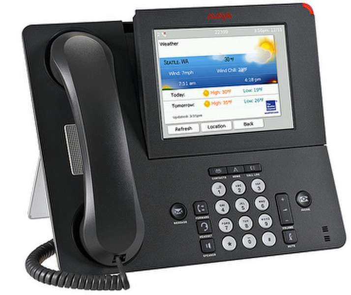 Avaya 9670G IP Deskphone Проводная телефонная трубка 2линий ЖК Древесный уголь