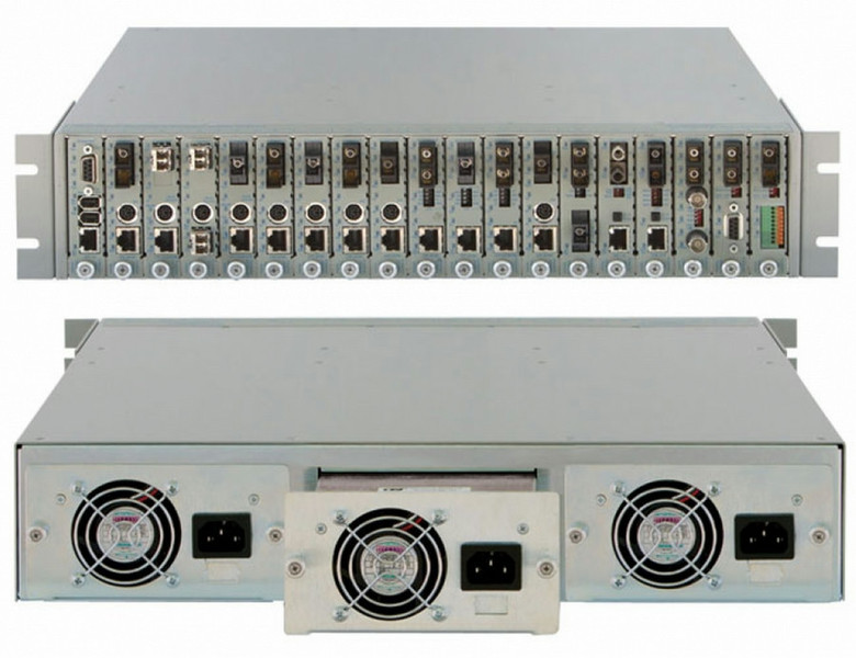 Omnitron 8201-9-W network chassis