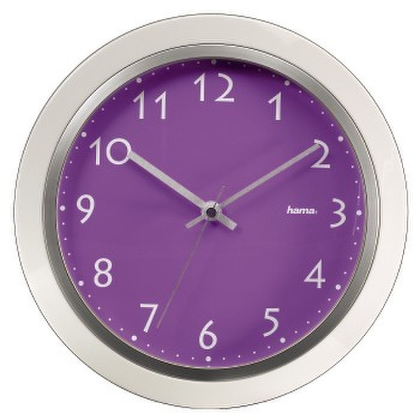 Hama PP-265 Quartz wall clock Circle Purple