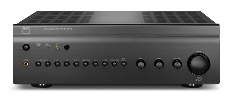NAD C 375BEE 2.0 home Wired Black audio amplifier