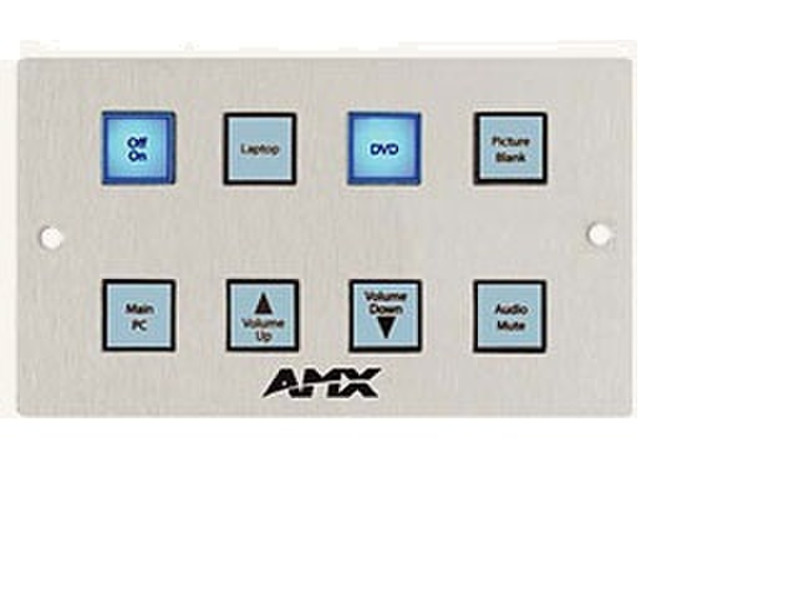 AMX SP-2008-UK Нажимные кнопки Белый пульт дистанционного управления