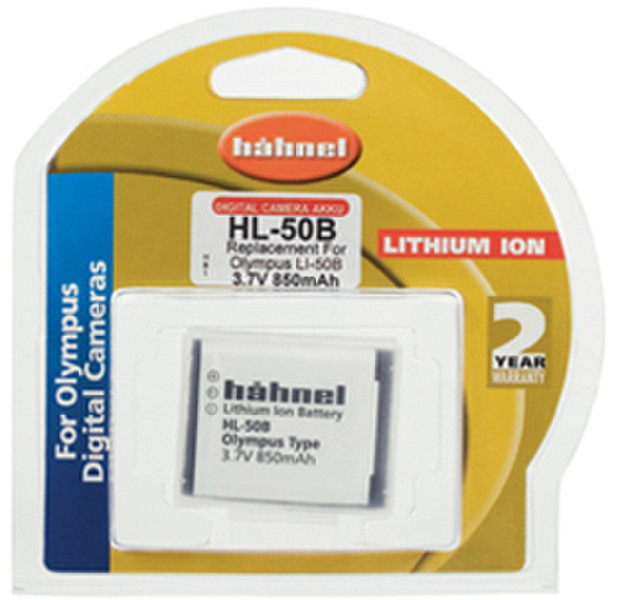 Hahnel HL-50B for Olympus Digital Camera Lithium-Ion (Li-Ion) 850mAh 3.7V Wiederaufladbare Batterie