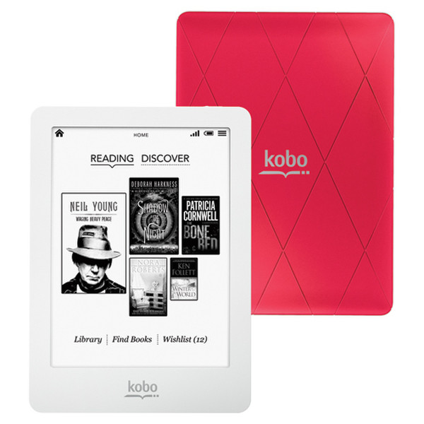 Kobo Glo 6" Сенсорный экран 2ГБ Wi-Fi Розовый электронная книга