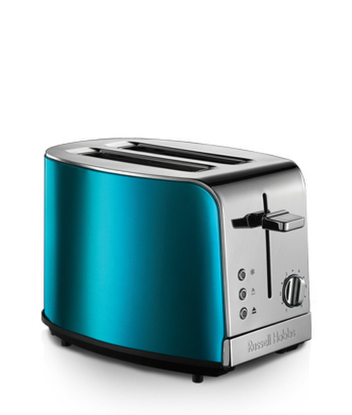 Russell Hobbs Jewels 2ломтик(а) 1100Вт Синий, Нержавеющая сталь