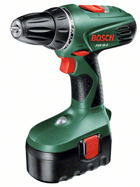Bosch PSR 18-2 Дрель с рукояткой пистолетного типа Литий-ионная (Li-Ion) 2000г Черный, Зеленый
