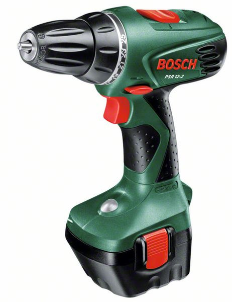 Bosch PSR 12-2 Pistol grip drill Lithium-Ion (Li-Ion) 1650g Black,Green