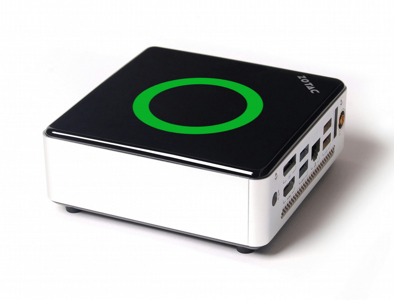 Zotac ZBOX nano AD12 PLUS 1.7ГГц E2-1800 USFF Черный, Зеленый, Белый