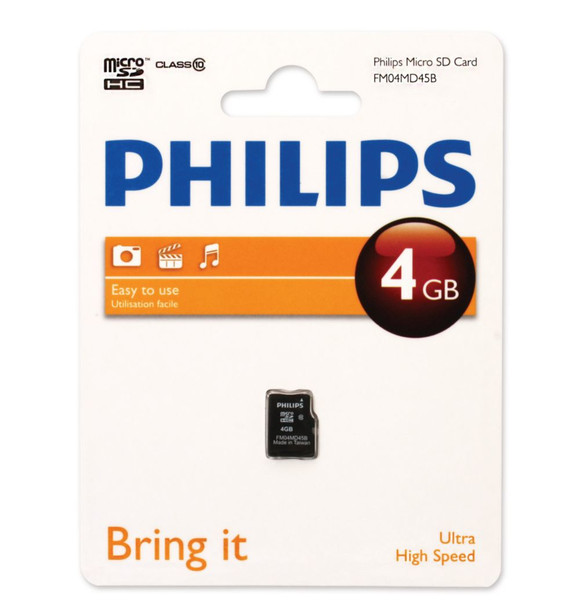 Philips Карты памяти Micro SD FM04MD45B/97