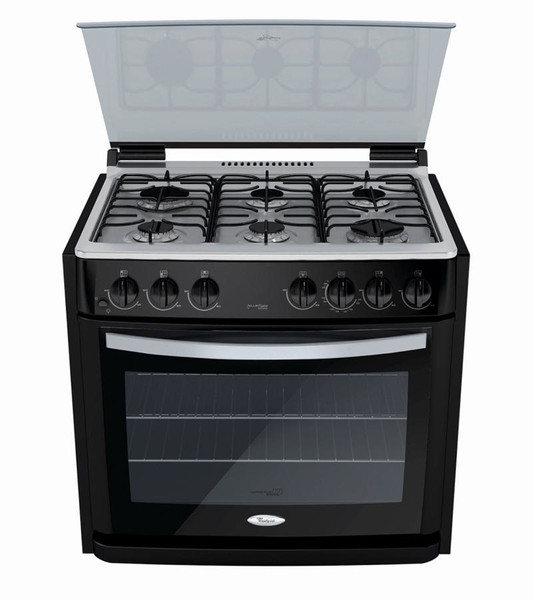 Whirlpool WE5520B/Q Eingebaut Gas hob Schwarz Küchenherd