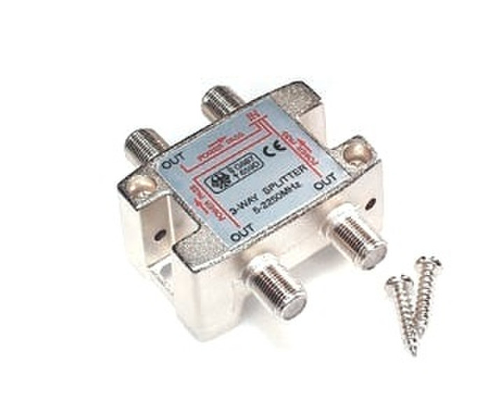 e+p F 30 Cable splitter Silver cable splitter/combiner