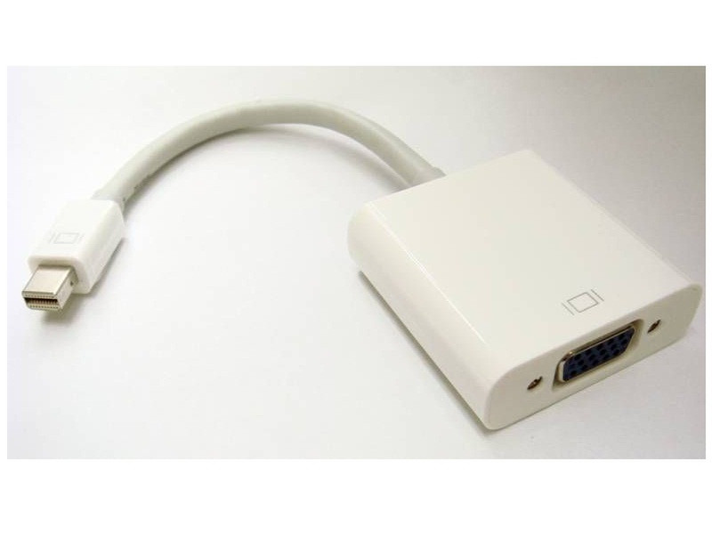 Dark Mini Display Port/VGA mini DisplayPort VGA (D-Sub) White video cable adapter