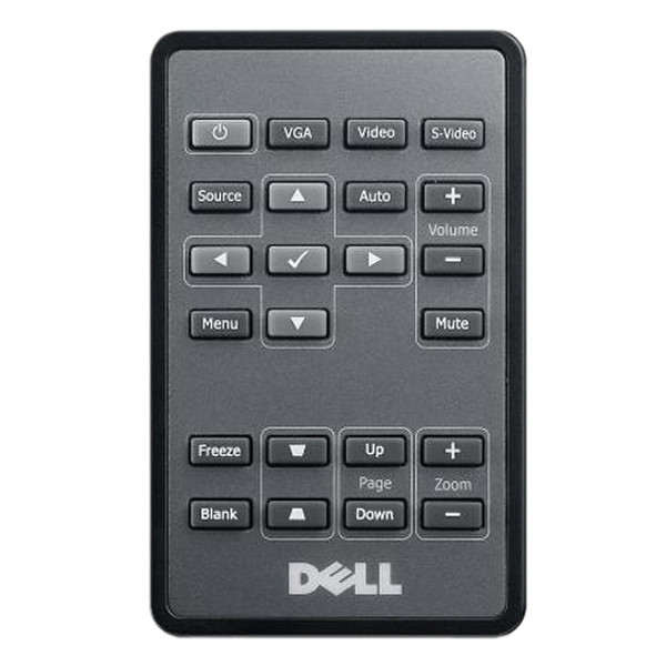 DELL 725-10324 IR Wireless press buttons Black remote control