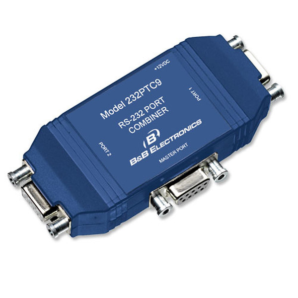 B&B Electronics 232PTC9 Cable combiner Blau Kabelspalter oder -kombinator