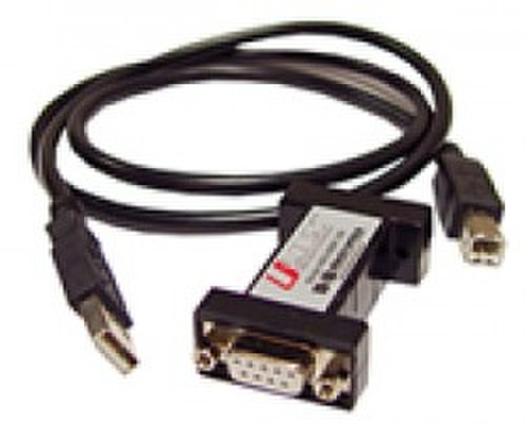 B&B Electronics 232USB9M USB 2.0 RS-232 Schwarz Serieller Konverter/Repeater/Isolator