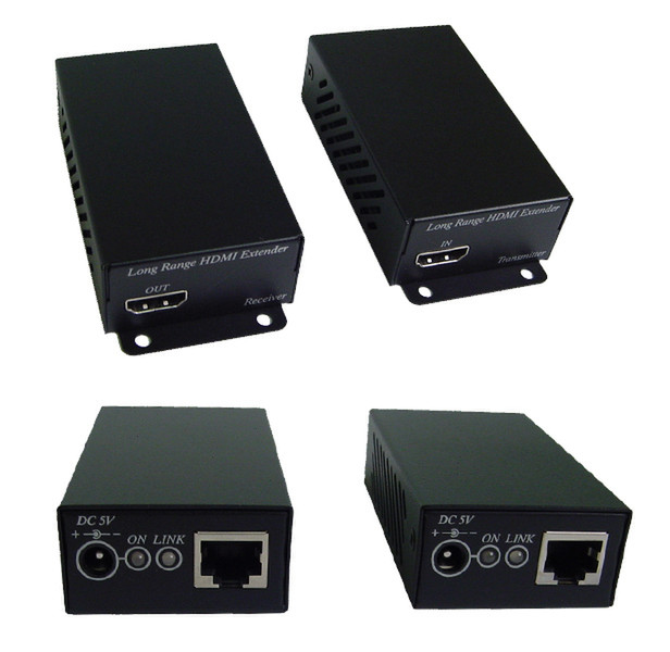 Calrad Electronics 3D HDMI Balun AV transmitter & receiver Black