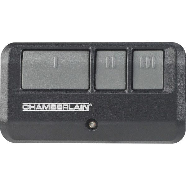 Chamberlain 3-Button Garage Door System Remote 953EV Нажимные кнопки Черный, Серый пульт дистанционного управления