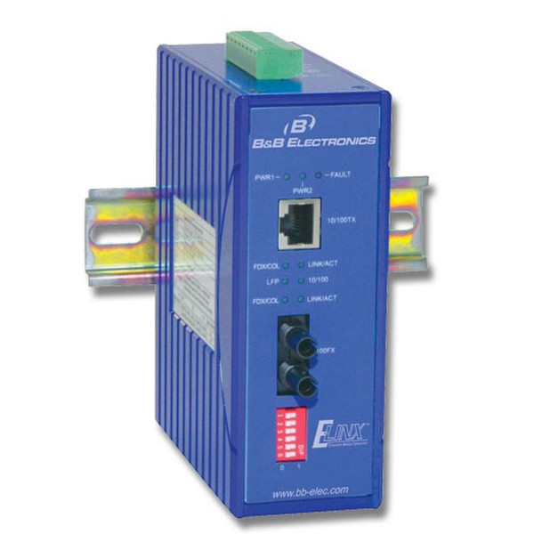 B&B Electronics EIR-M-ST 100Mbit/s Multi-mode Blue network media converter