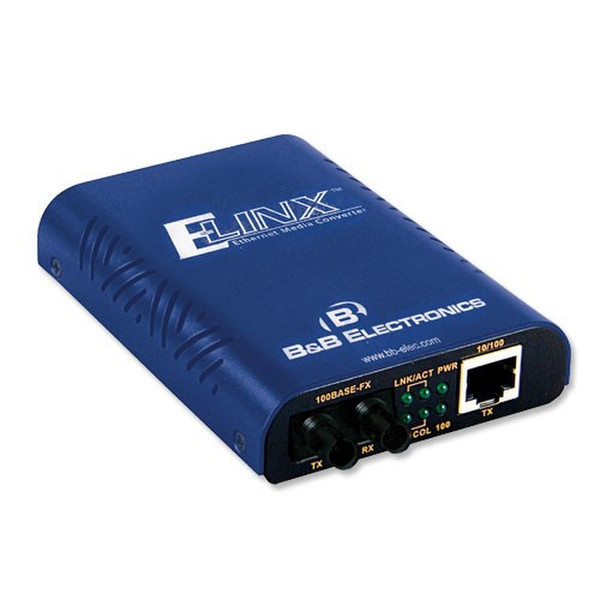B&B Electronics EIS-M-ST 100Мбит/с Multi-mode Синий сетевой медиа конвертор