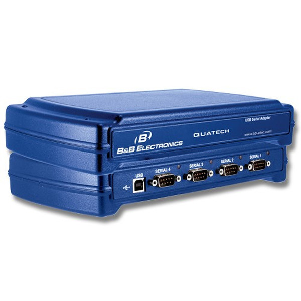 B&B Electronics QSU2-100 USB 2.0 RS-232 Синий серийный преобразователь/ретранслятор/изолятор