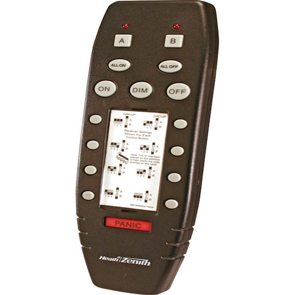 Chamberlain Wireless Command Handheld Remote press buttons Brown remote control