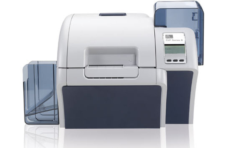 Zebra ZXP8 Farbstoffsublimation Farbe 304 x 304DPI Grau, Weiß Plastikkarten-Drucker