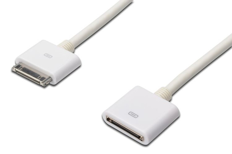 Digitus DB-600201-010-W 1m Apple Connector Apple Connector White mobile phone cable