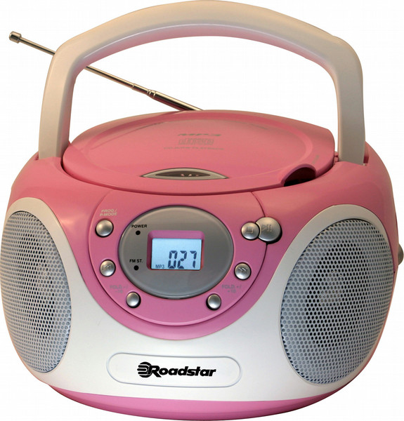 Roadstar CDR-4230MP Аналоговый 3Вт Серый, Розовый CD радио