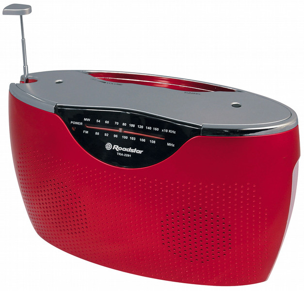 Roadstar TRA-2291 Portable Analog Red