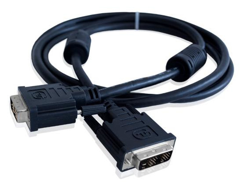 ADDER DVI-D, 2m 2м DVI-D DVI-D Черный DVI кабель