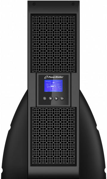 BlueWalker PowerWalker VFI 6000P/RT LCD Double-conversion (Online) 6000ВА 6розетка(и) Rackmount/Tower Черный источник бесперебойного питания