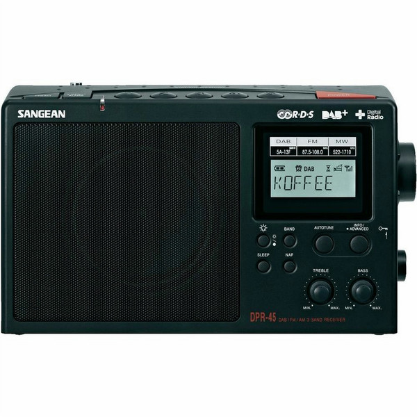 Sangean DPR-45 Tragbar Digital Schwarz Radio