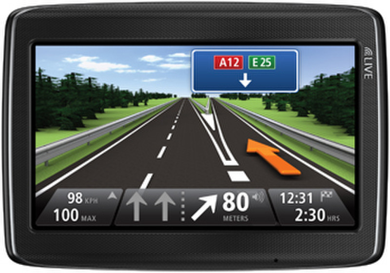 TomTom GO LIVE 825 M Europe Handheld/Fixed 5" Touchscreen 244g Black