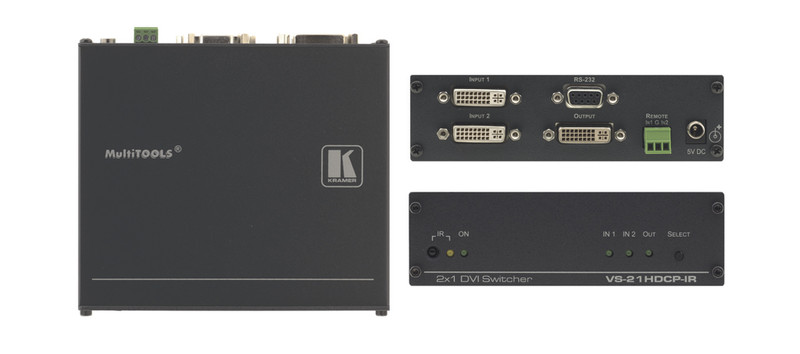 Kramer Electronics VS-21HDCP-IR DVI коммутатор видео сигналов