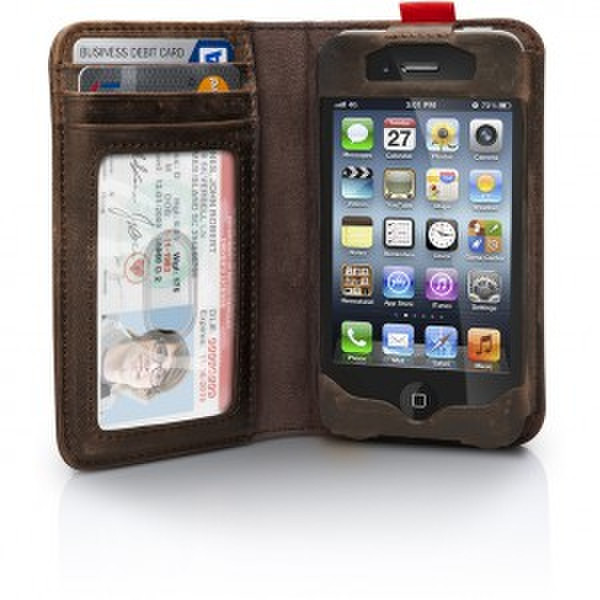 TwelveSouth BookBook for iPhone 4/4S Cover Brown