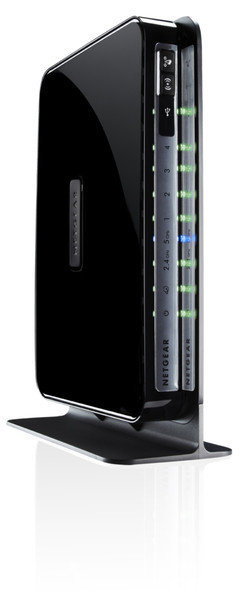 Netgear WNDR4300 Gigabit Ethernet Черный wireless router